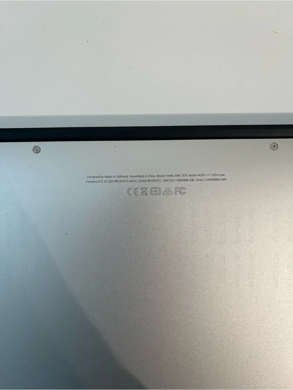 Apple MacBook Air 13” A1466 Laptop – Silver